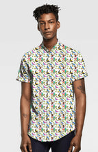 Colorful birds Pattern Knit Shirt -ZF904B