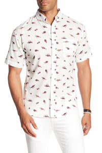Puffy Fish pattern Shortsleeve Shirt