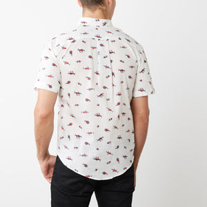 Puffy Fish pattern Shortsleeve Shirt